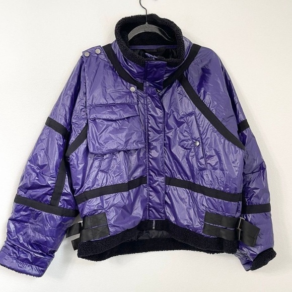 NWOT  Free People Vagabond Fleece Bomber Jacket Size XS - Picture 4 of 6